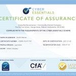 Cyber Essentials Certificate Page 1