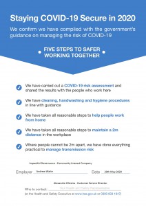 staying-covid-19-secure Poster